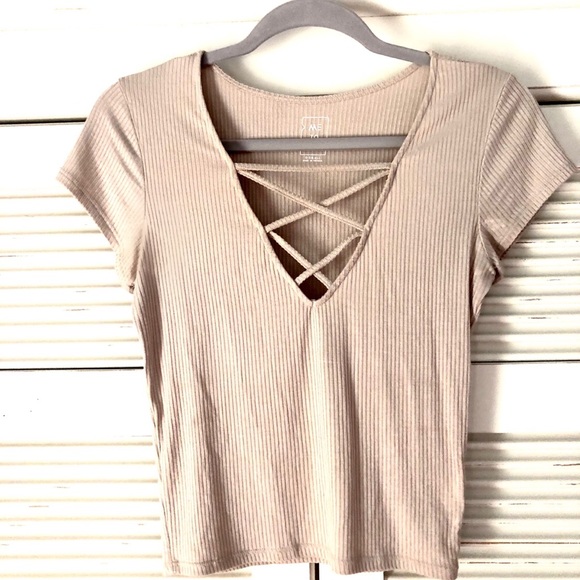 PacSun Tops - PacSun Criss Cross T-Shirt
